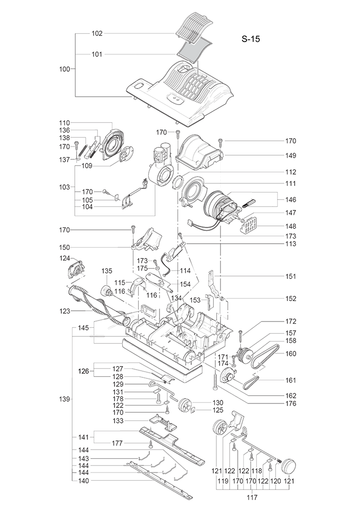 Windsor Karcher Sensor S 15" Powerhead (after 2020)
